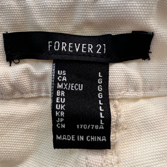 NWT Forever 21 Cream Ankle Pants - Picture 6 of 6